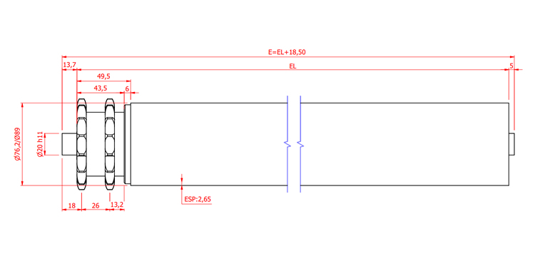 Rolete Acionado ASA 50 XZ 15