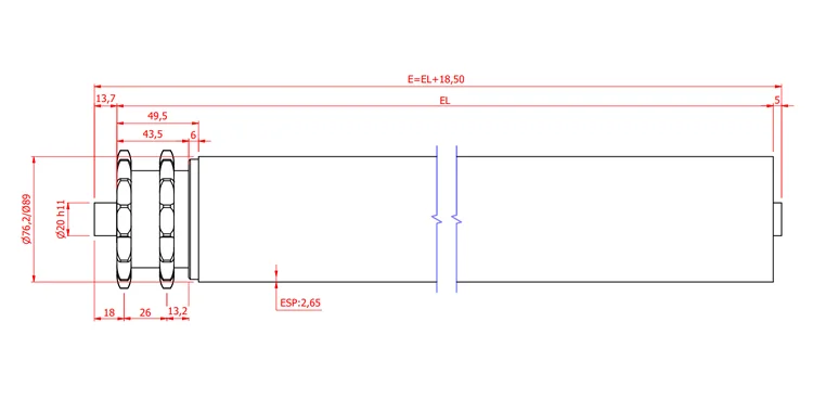 Rolete Acionado ASA 50 XZ 15