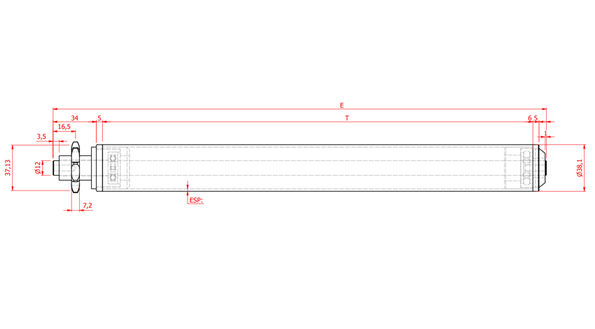 Rolete Acionado Poliamida simples ASA 40 xz 09
