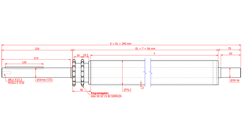 Tambor de Acionamento